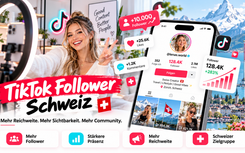 TikTok Follower Schweiz – Lokale Reichweite clever aufbauen